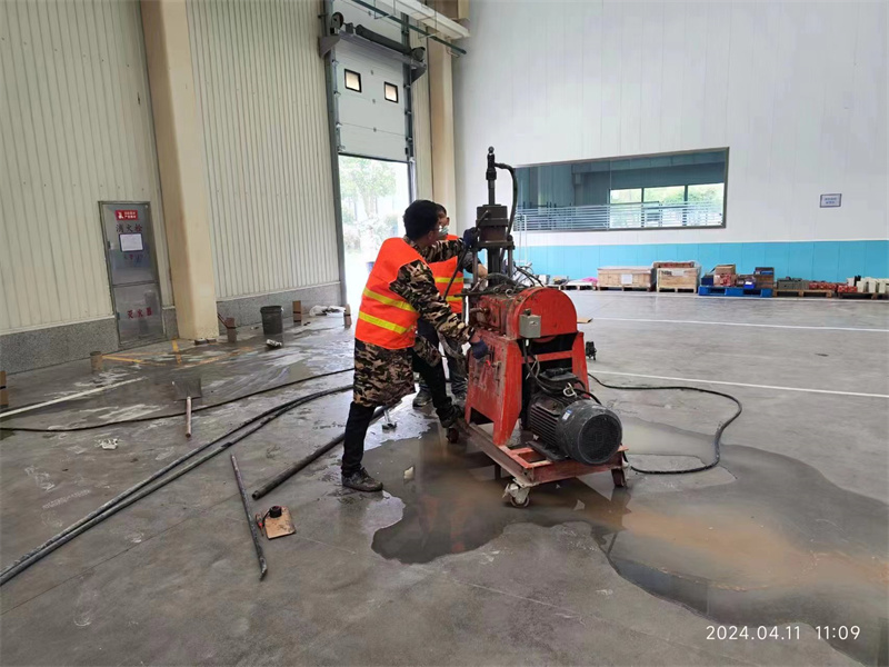 湖口厂房地面下沉塌陷注浆加固施工